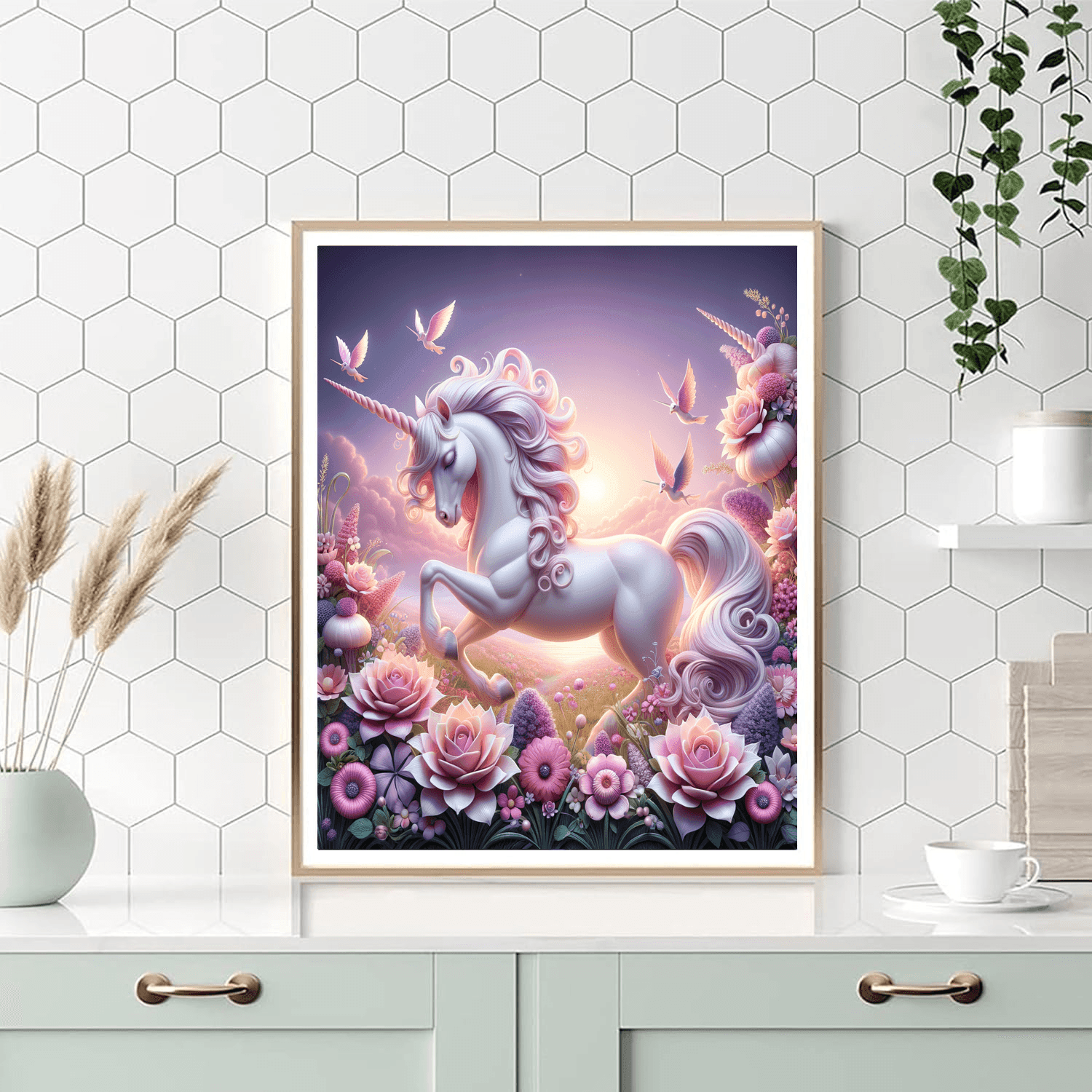 Majestic Unicorn Haven Numbered Painting Kits