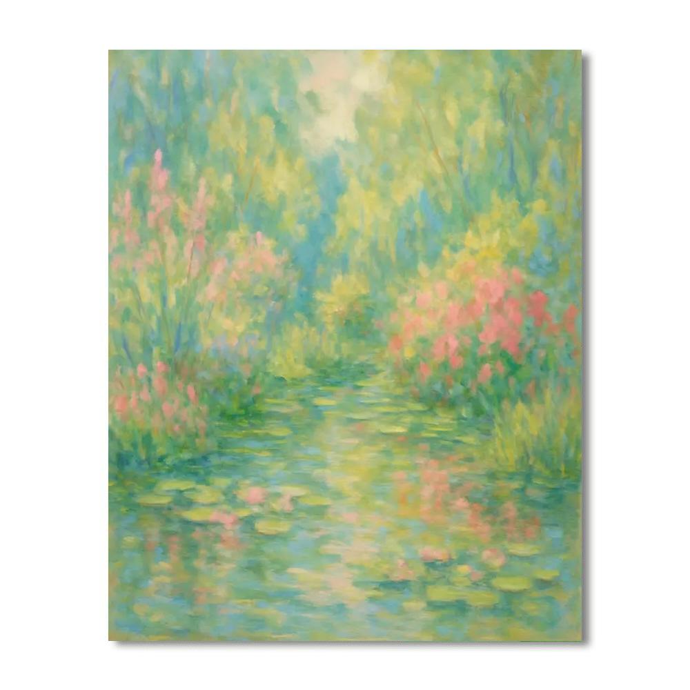Monet's Garden Delight Number Painting