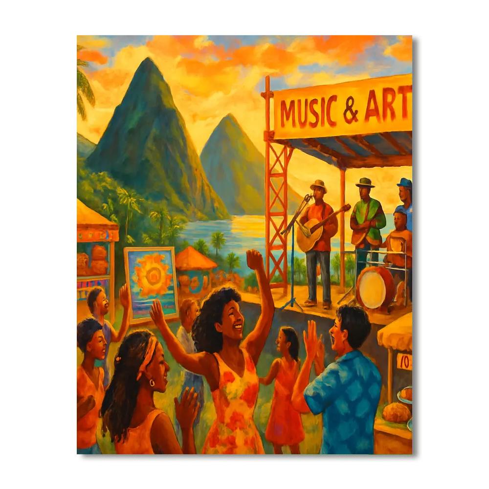 St. Lucia Jazz & Arts Festival - St. Lucia Paint By Numbers