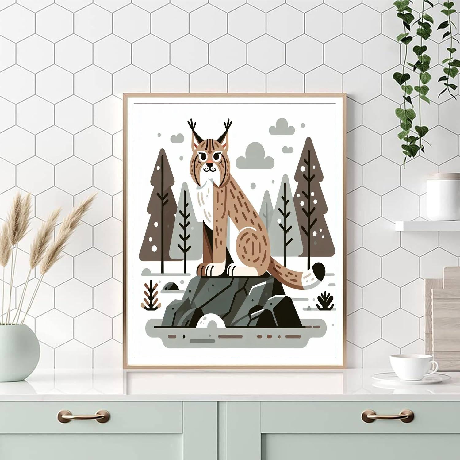 Luminous Lynx Paint By Numbers Art