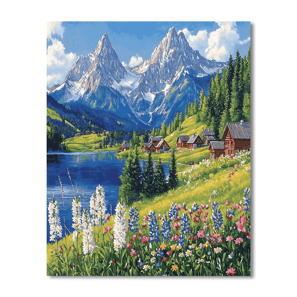 Bavarian Alps - Germany DIY Paint By Numbers