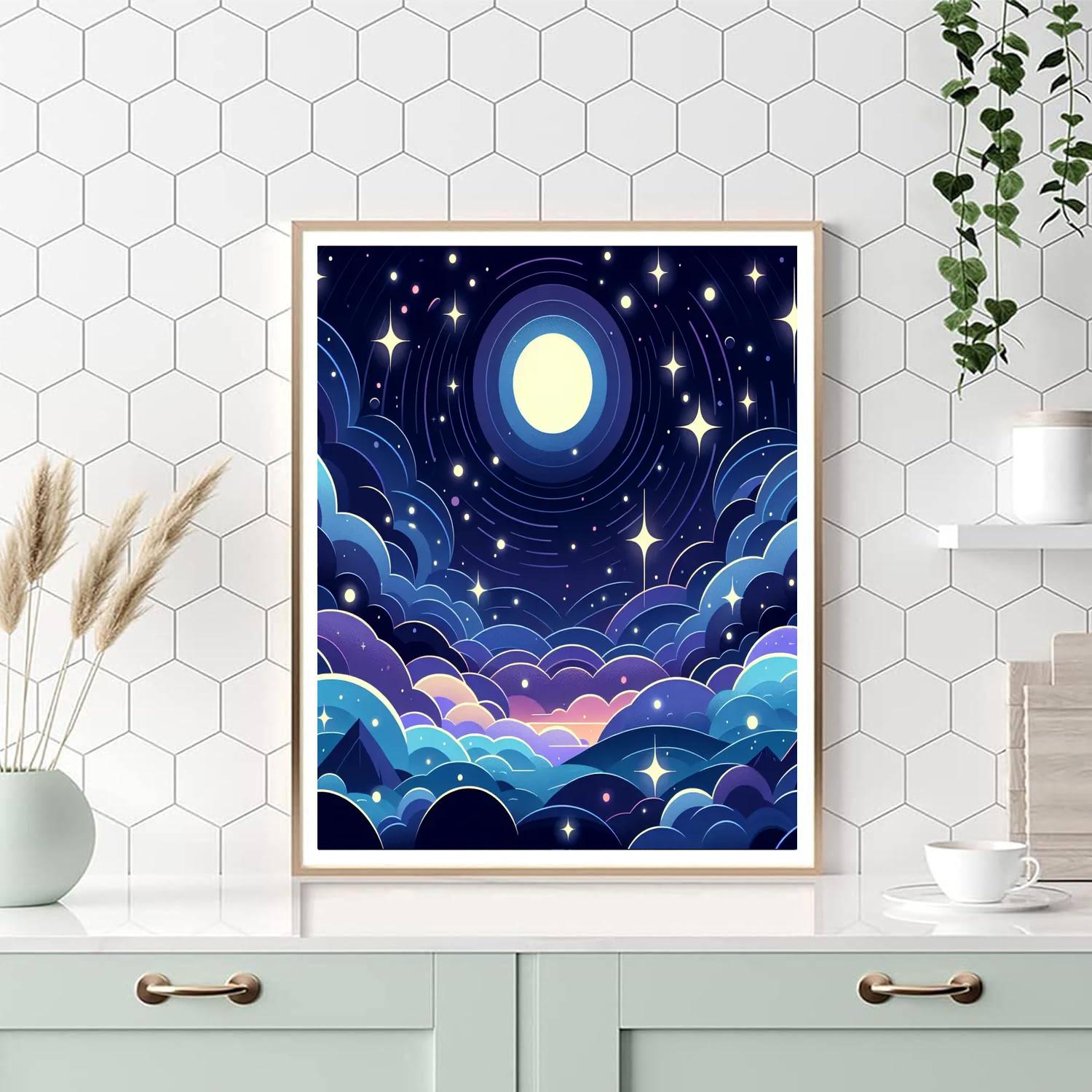 Enchanted Night Sky Wonder Paint By Numbers Art