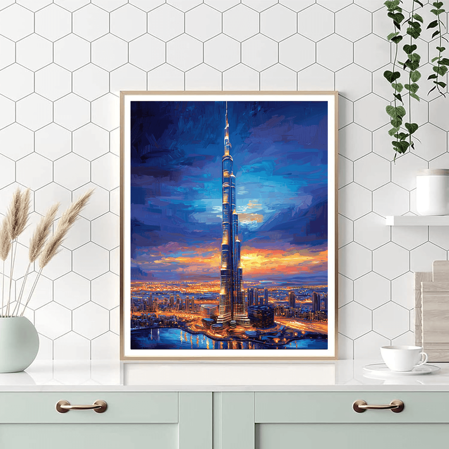 Burj Khalifa - Dubai Numbered Painting Kits