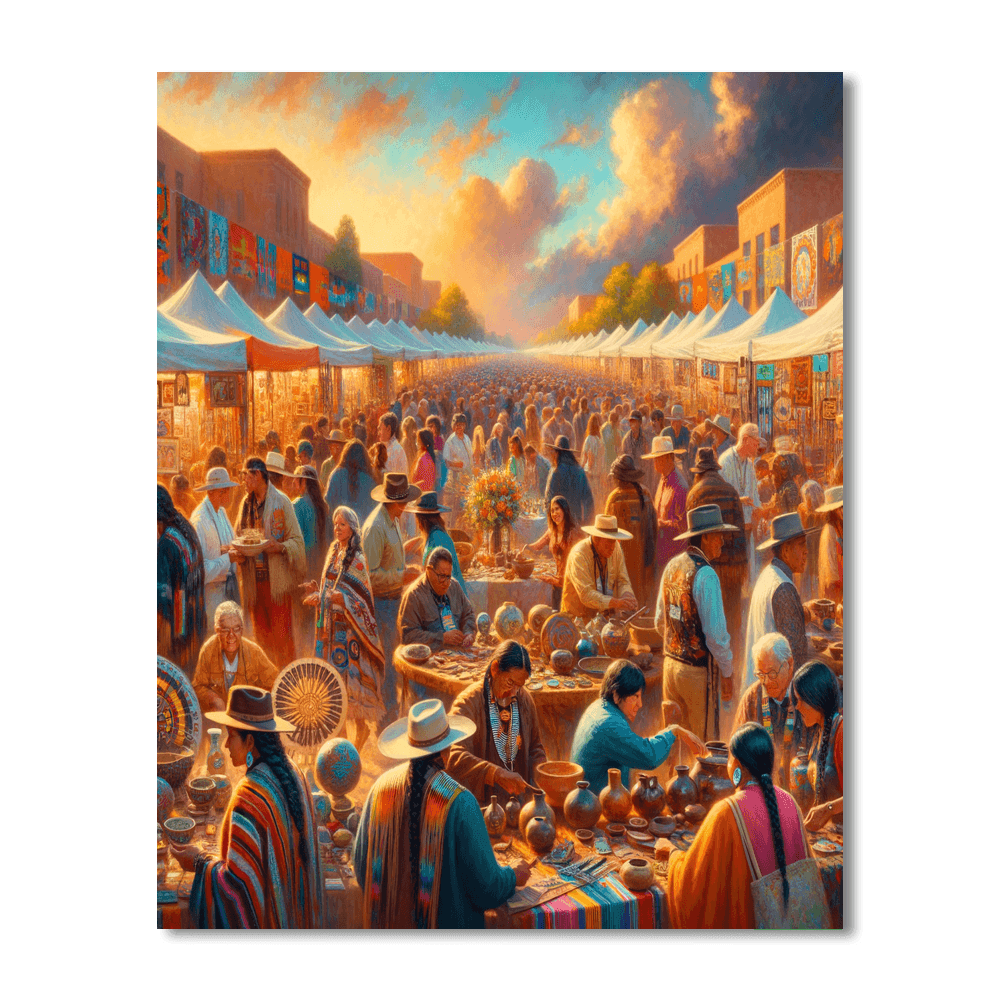 Santa Fe Indian Market Paint By Numbers Kits