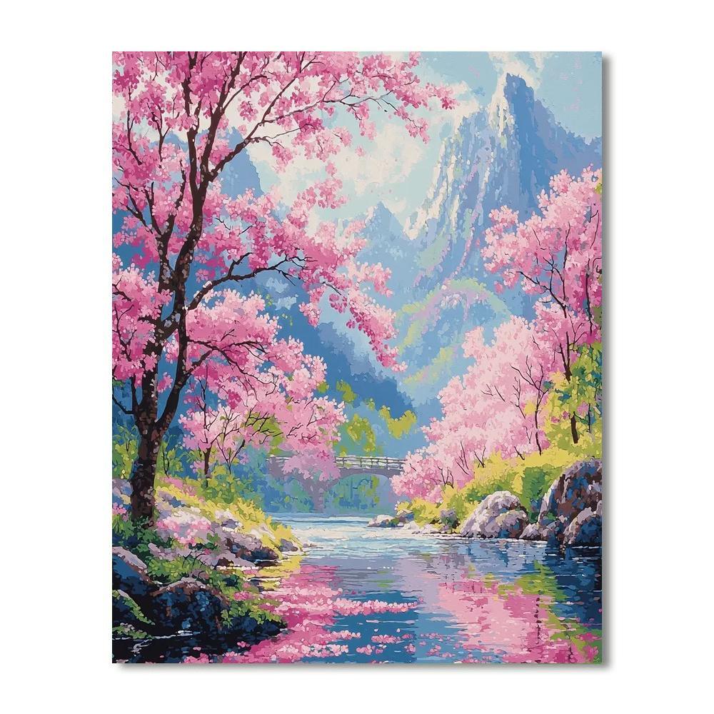 Hiroshige Inspired Whispers Of The Breeze  Painting By Numbers Kit