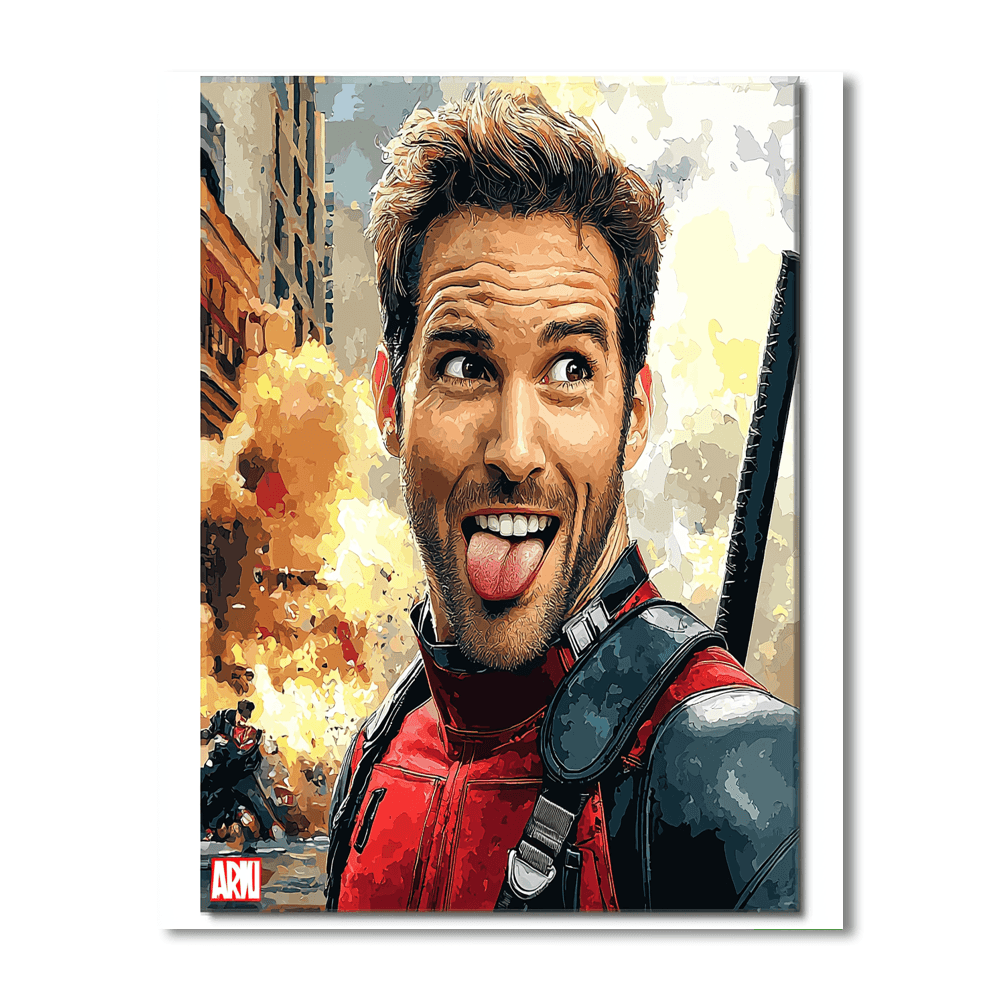 Ryan Reynolds: The Charming Antics Of Deadpool Paint By Number