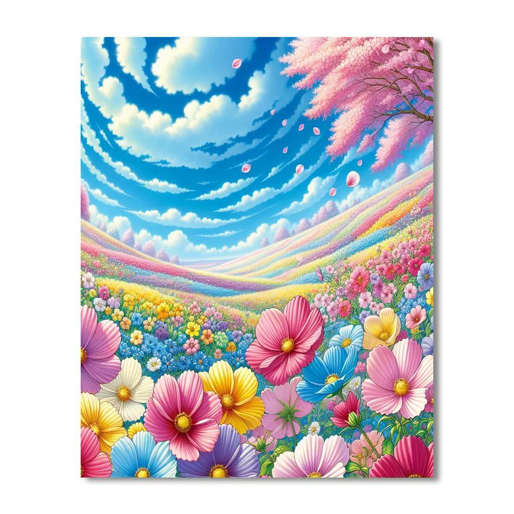 Joyous Spring Fling DIY Paint By Numbers