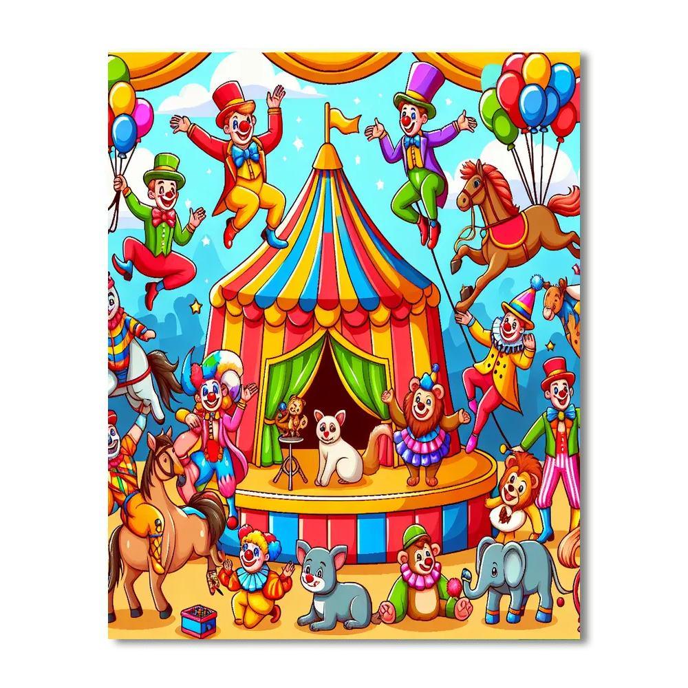 Circus Spectacular Extravaganza DIY Paint By Numbers