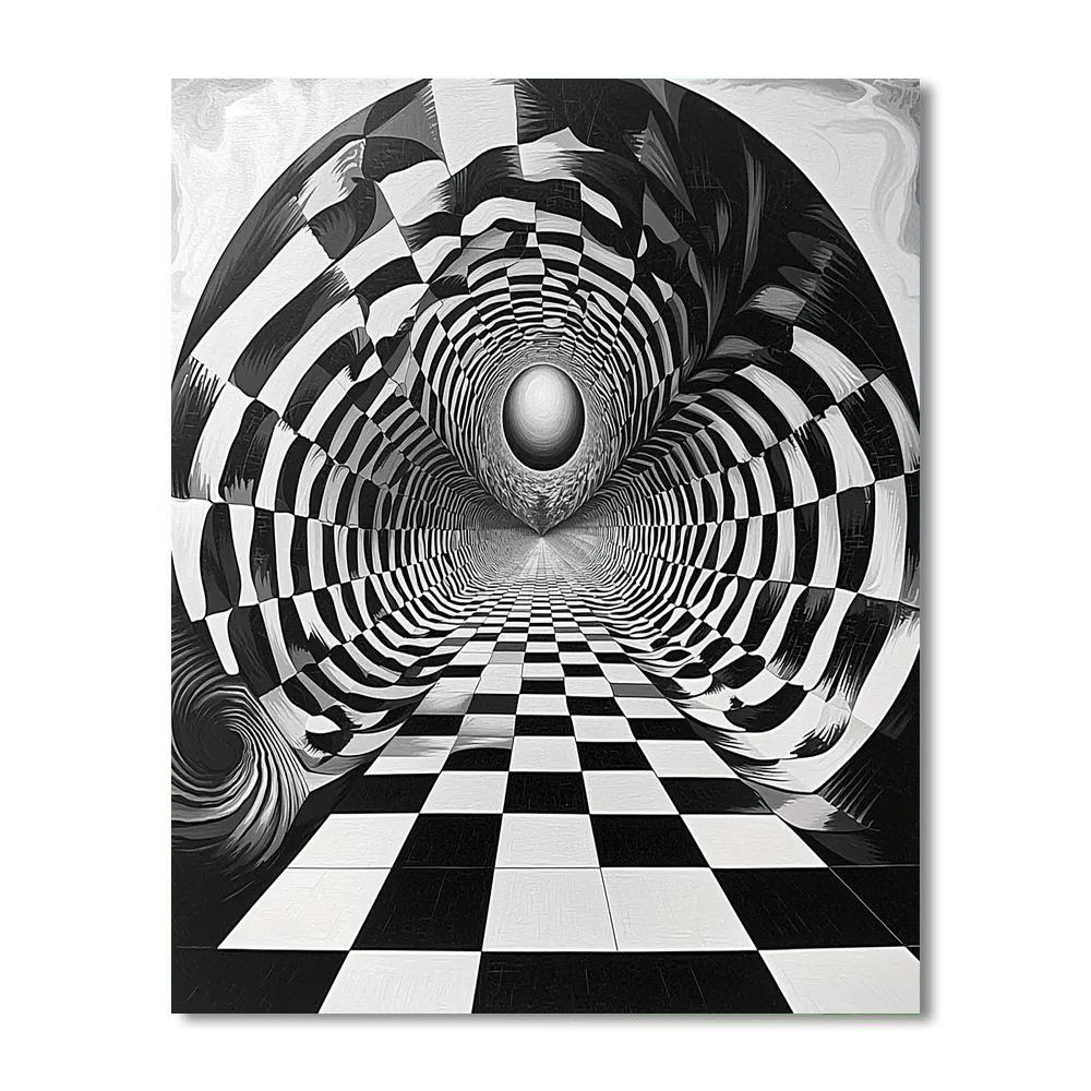 M.C. Escher Inspired Fractal Dreamscapes  Numbered Painting Kits