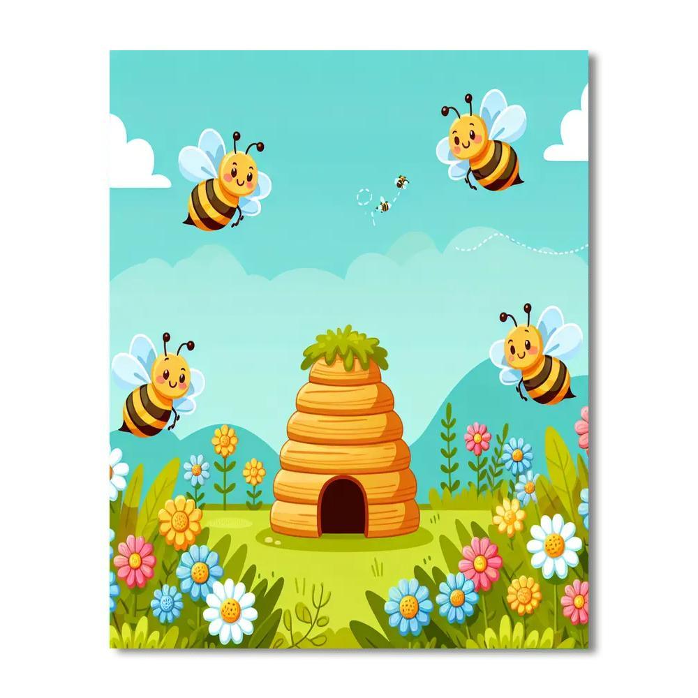 Buzzing Beehive Adventure Paint By Number