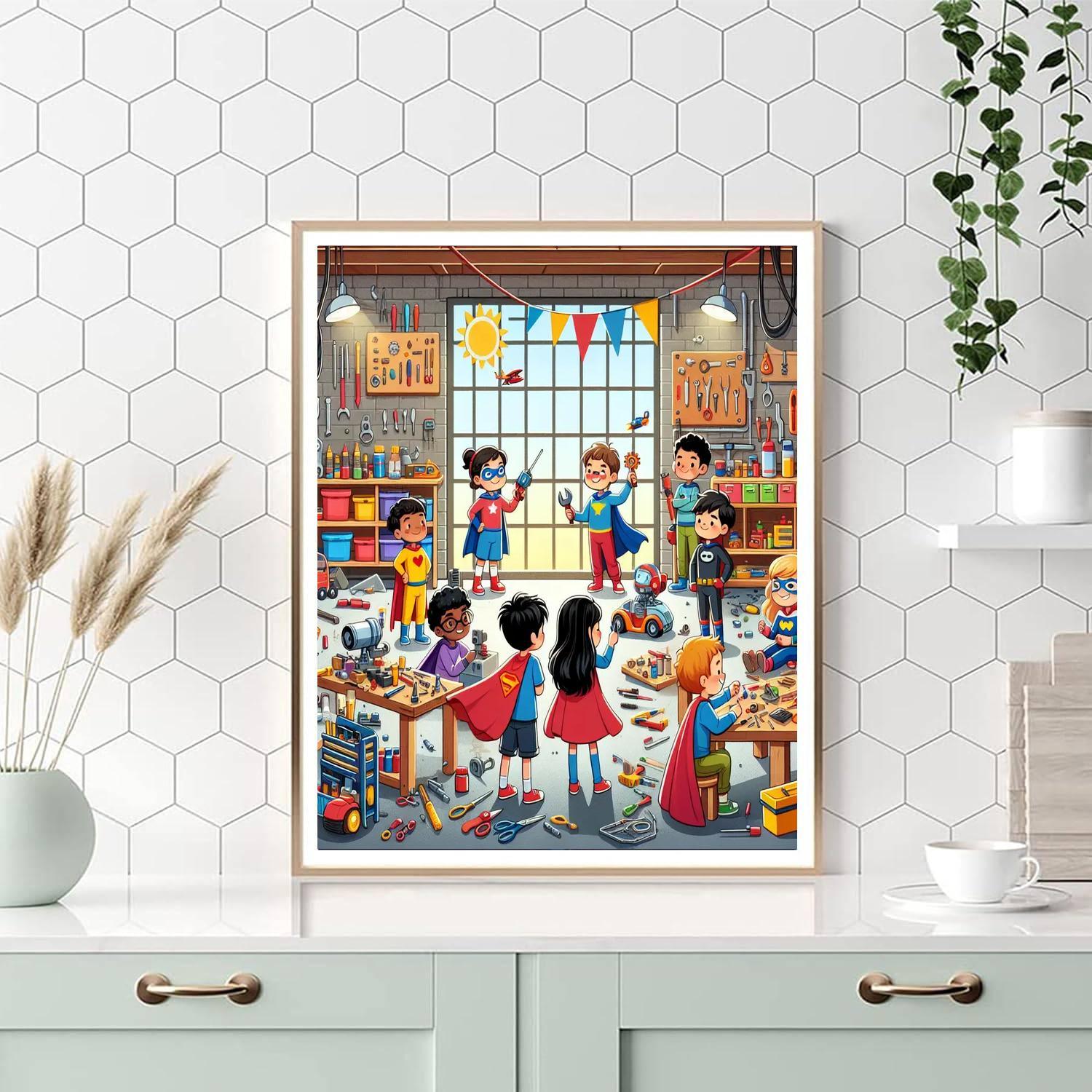 Creative Superhero Workshop Paint By Numbers