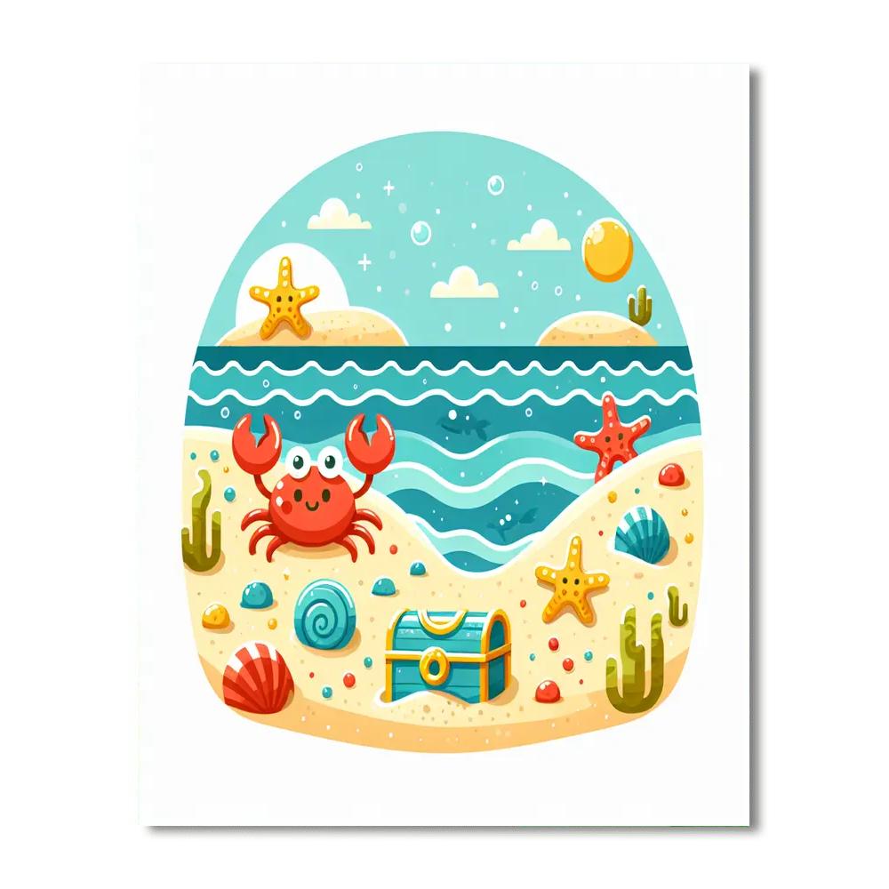 Secret Sea Cove Paint By Numbers Art