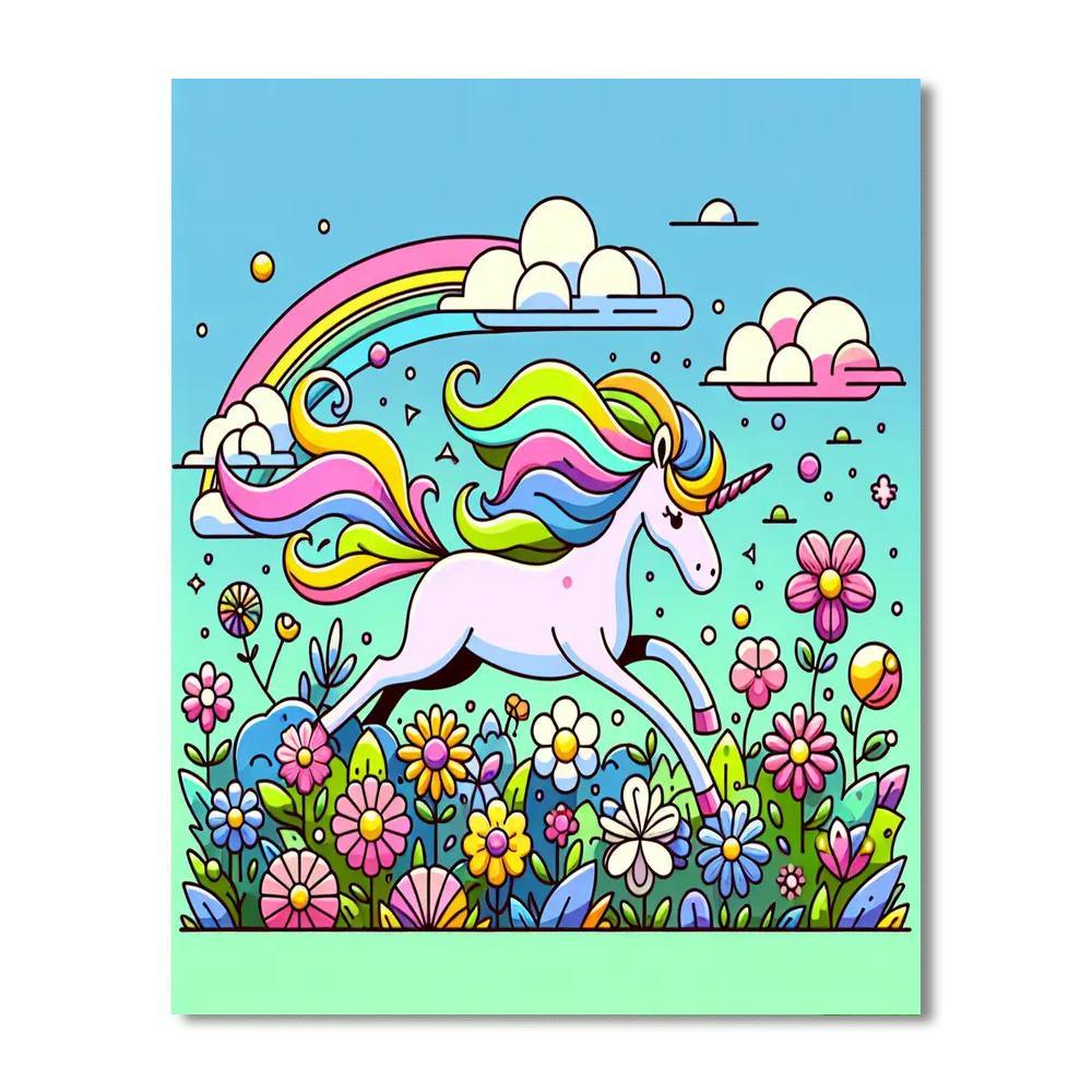 Creative Unicorn Painting Number Kit