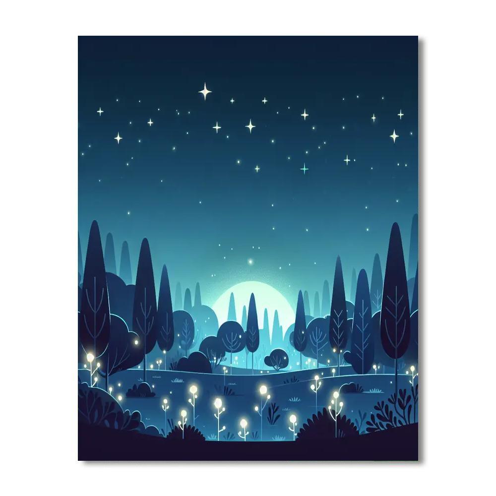 Ethereal Enchanted Evening Paint By Color