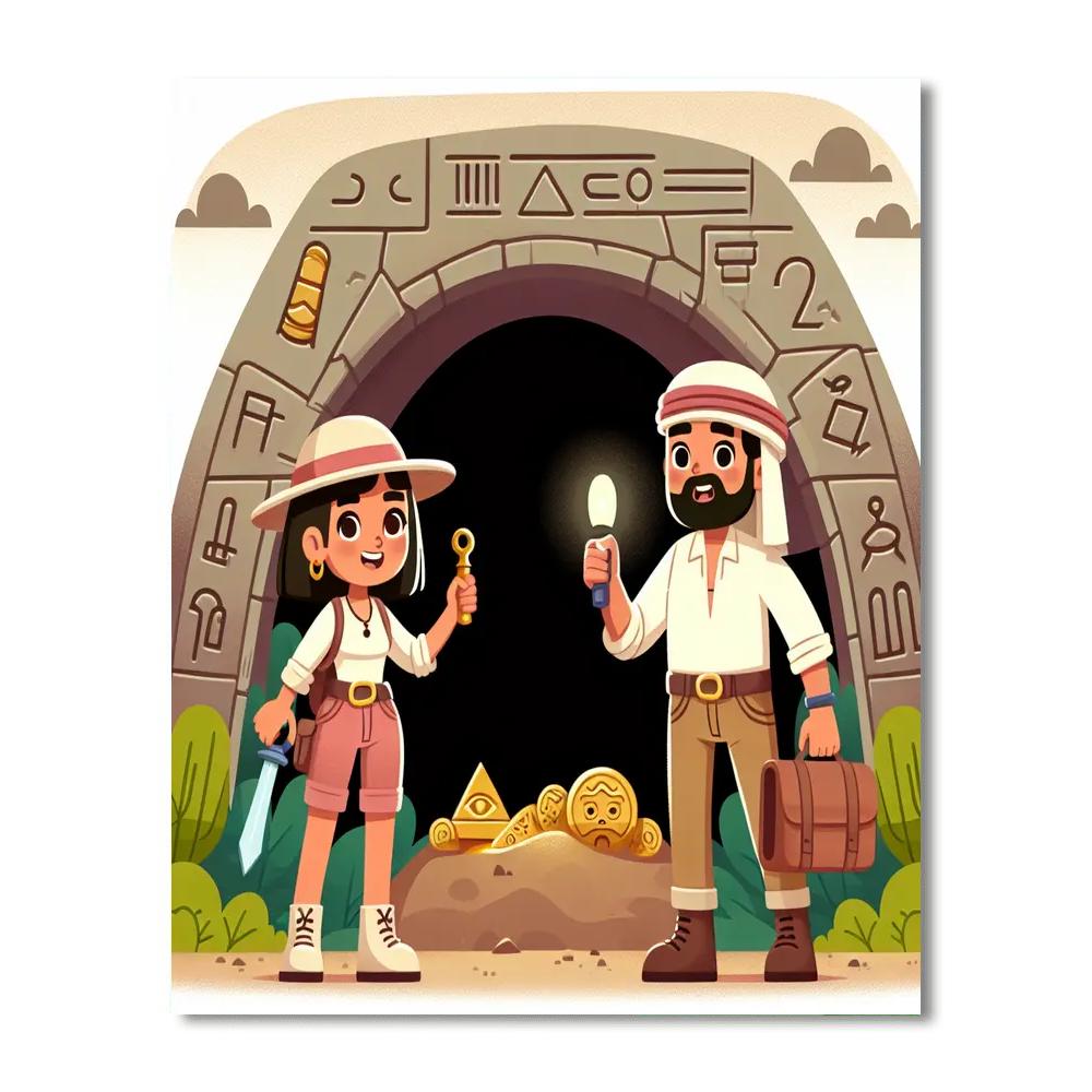 Mystery Of The Hidden Cave Number Painting