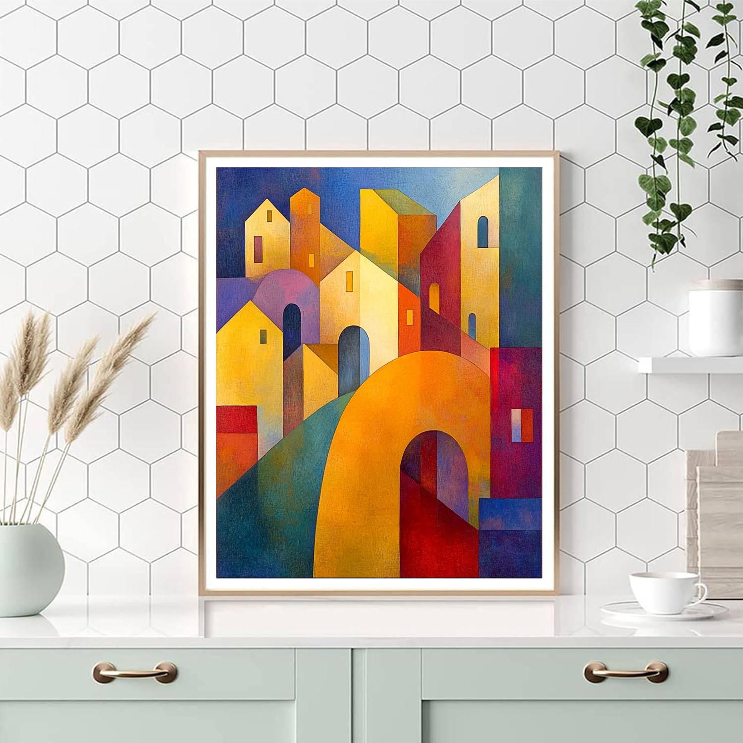 Paul Klee Inspired The Dreamer's Path  Number Painting