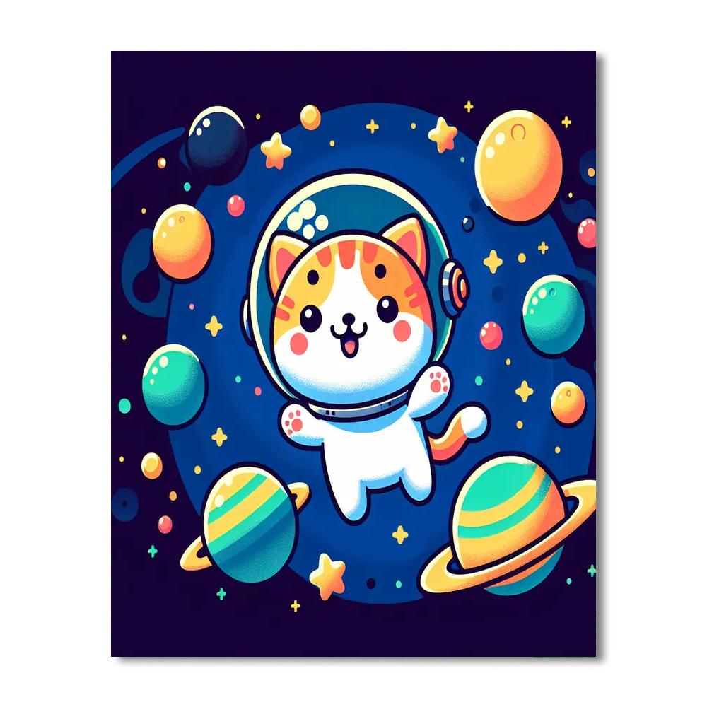 Cosmic Cat Paint By Numbers Kits