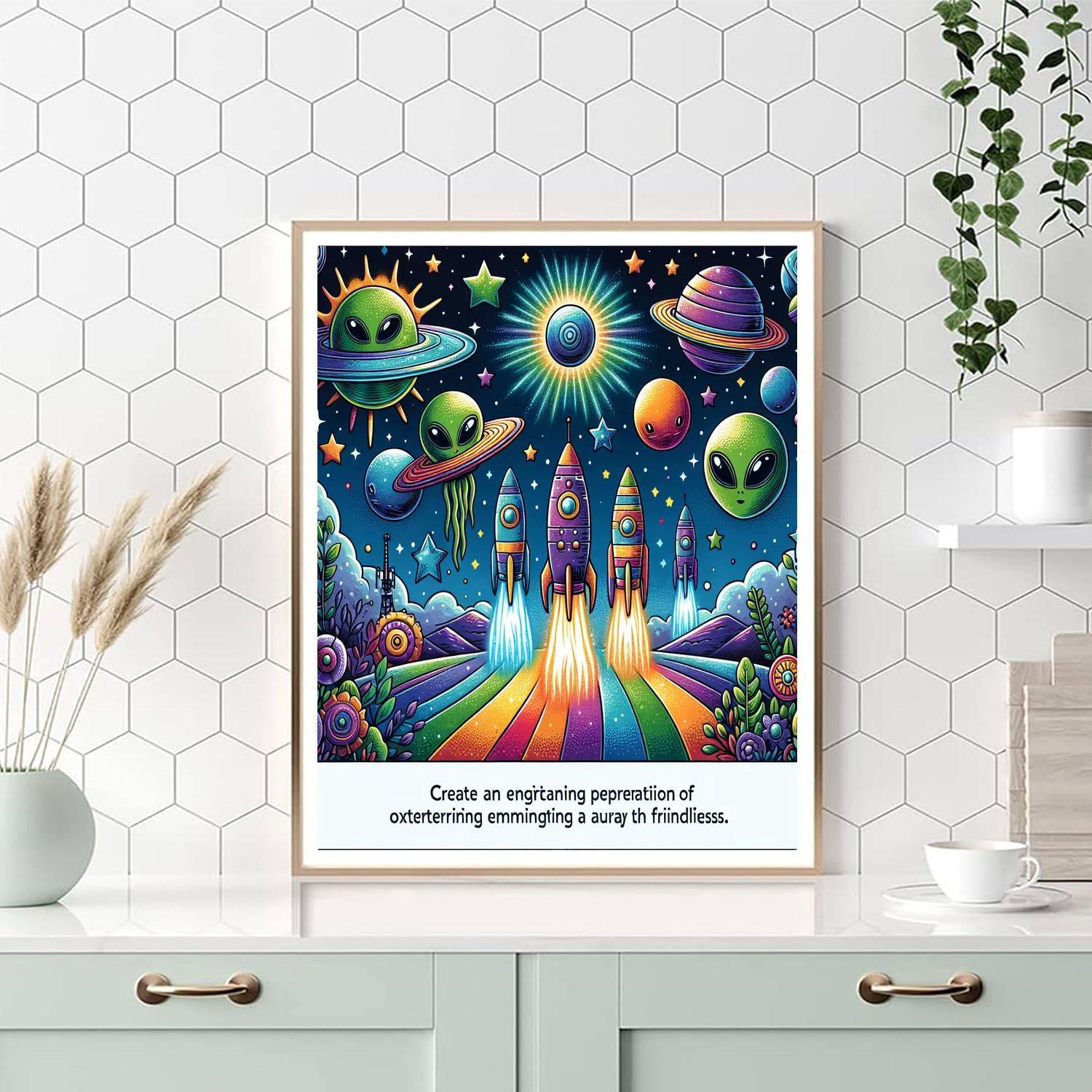 Lively Space Adventure Numbered Painting Kits