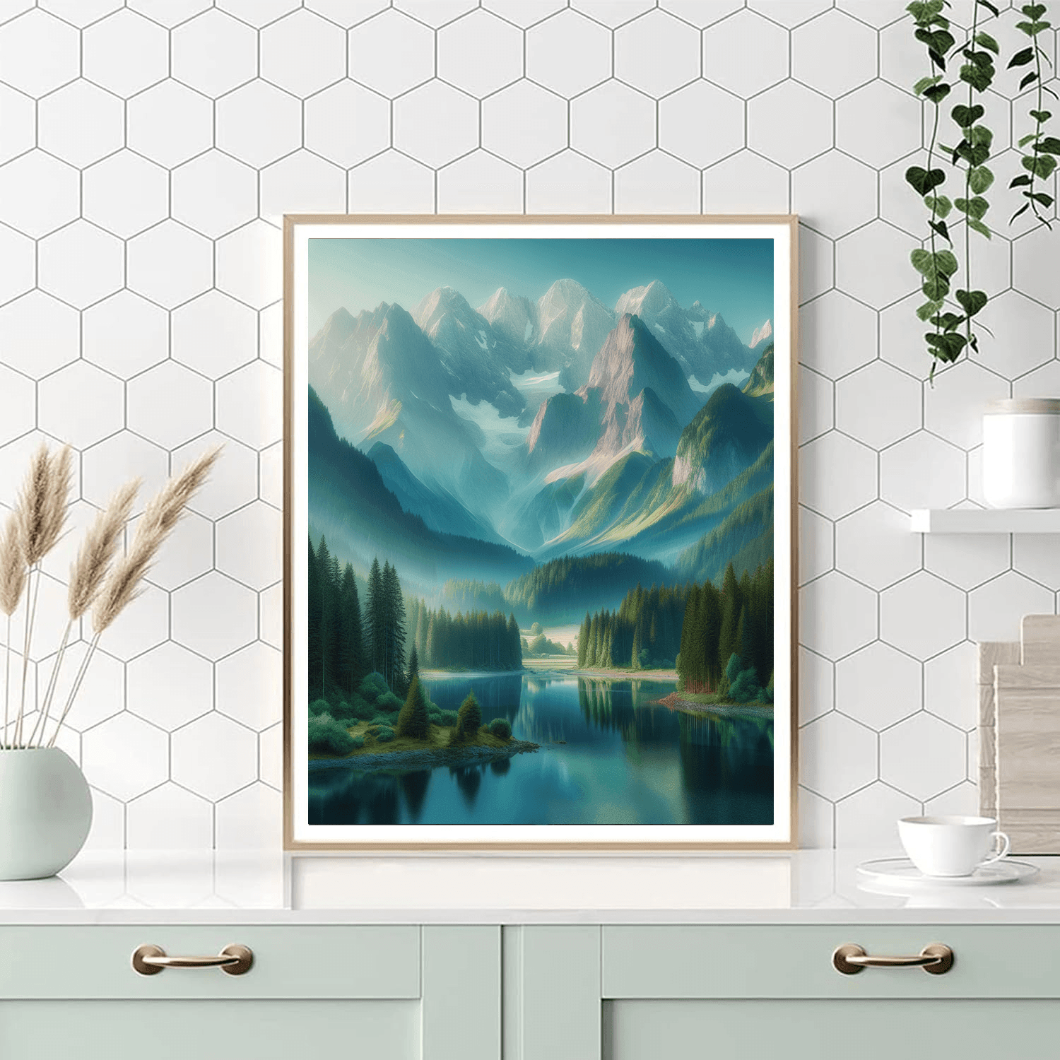 Gentle Mountain Reflections Paint By Number
