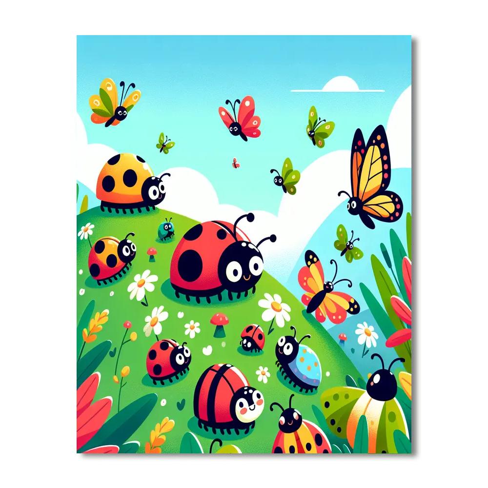 Incredible Insect Expedition Number Painting