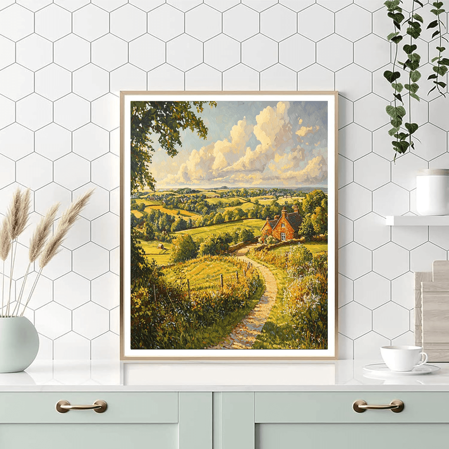 John Constable Inspired Rustic Elegance  DIY Paint By Numbers