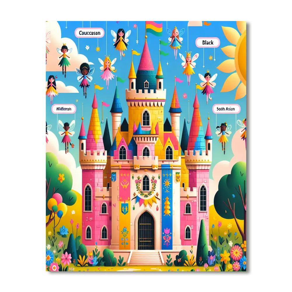 Fabulous Fairy Tale Castle Paint By Numbers