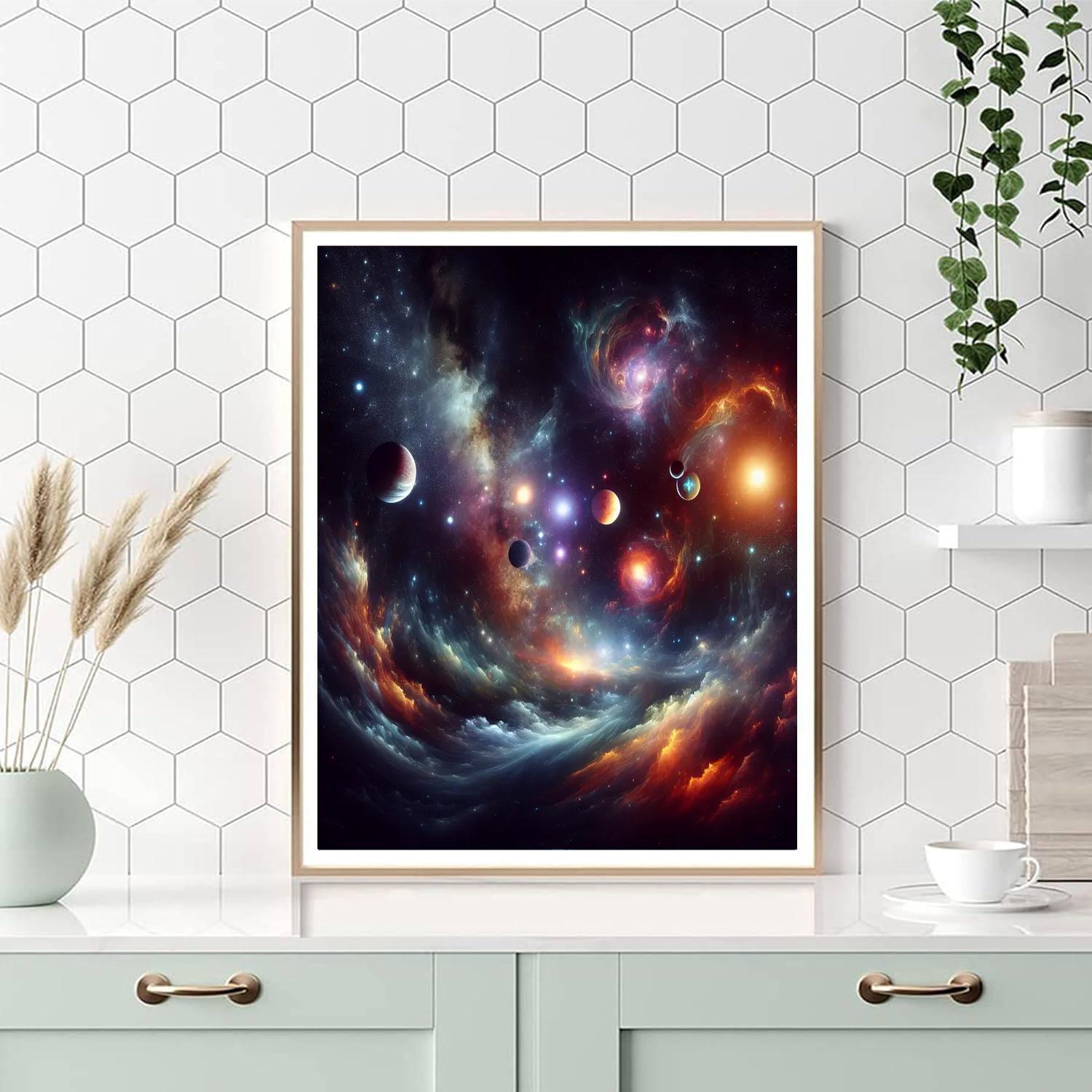 Galactic Adventure Voyage Paint By Numbers Art