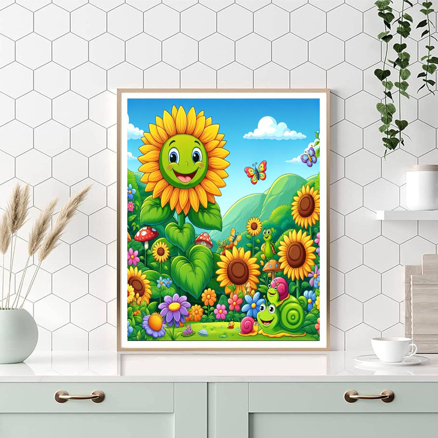 Gigantic Garden Giggles Number Painting