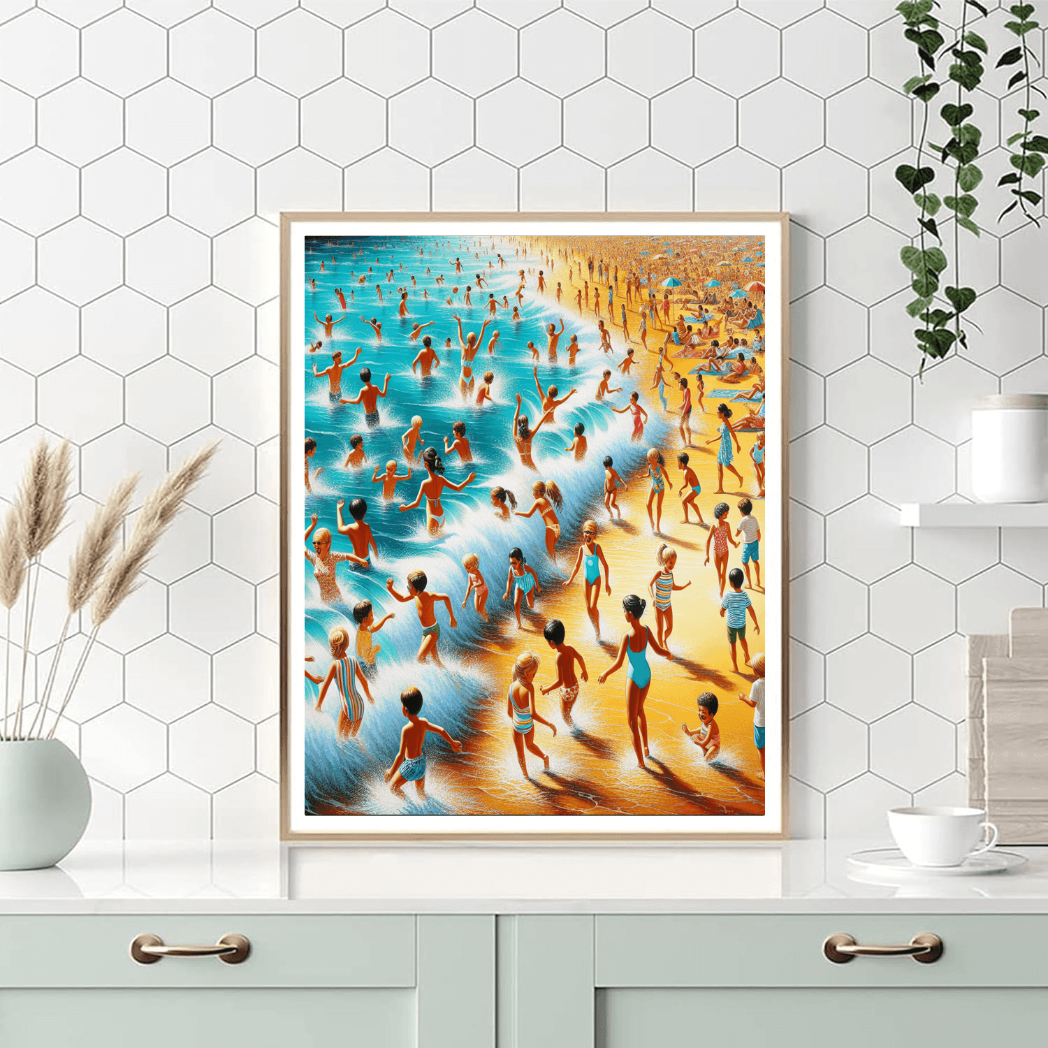 Playful Ocean Waves Paint By Numbers Kits