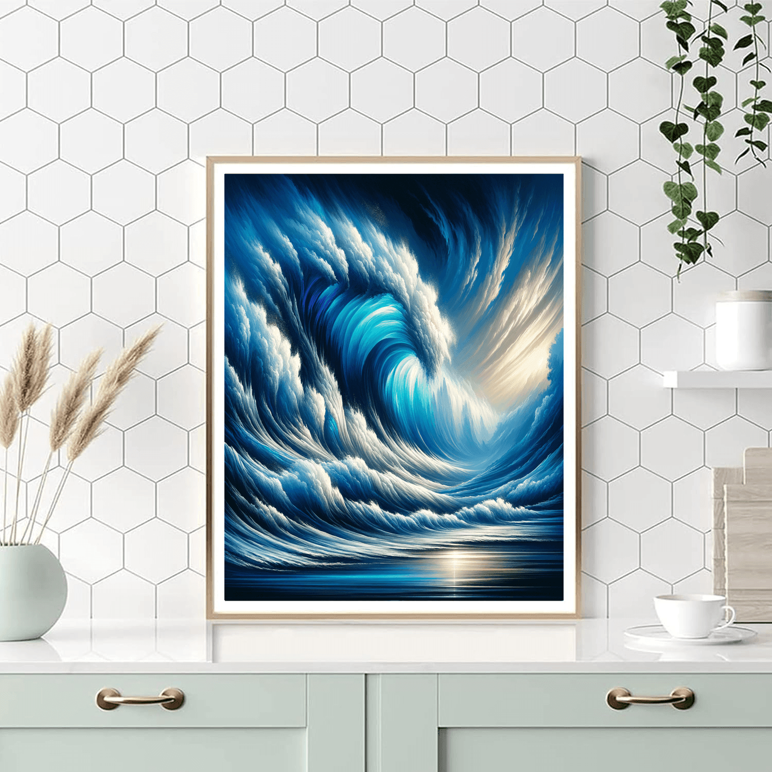 The Great Wave DIY Paint By Numbers