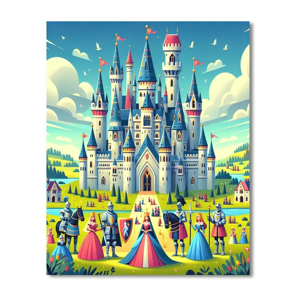 Medieval Castle Legends Paint By Numbers Art