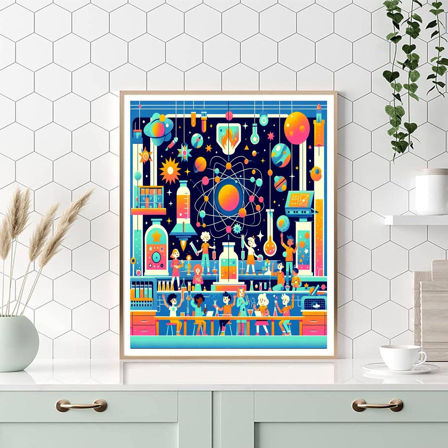 Galactic Science Lab Paint By Number