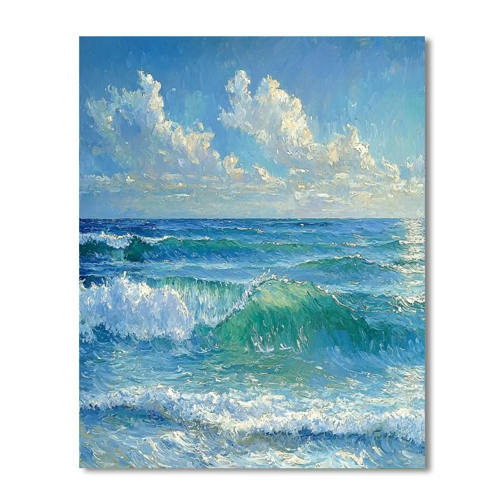 Paul Cézanne Inspired Ocean's Whispers  Paint By Numbers Kits