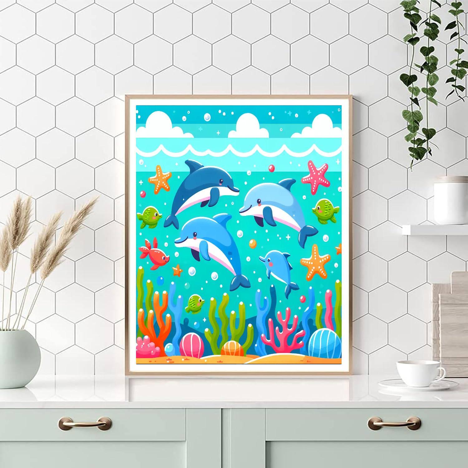 Undersea Friends Paint By Numbers Art