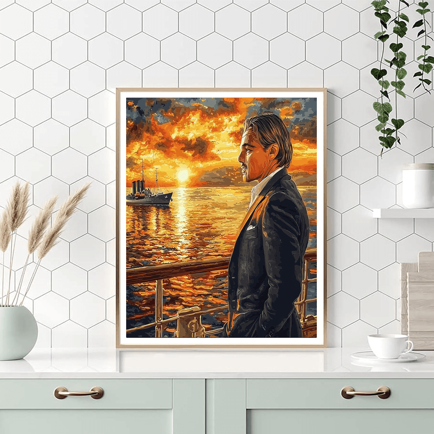 Leonardo Dicaprio: The Navigator Of Titanic Dreams Paint By Number