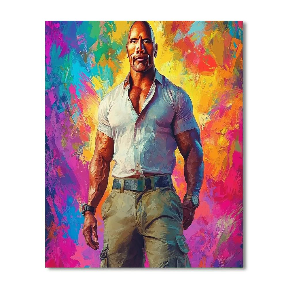 Dwayne Johnson: The Rock Solid Force Of Cinema Numbered Painting Kits