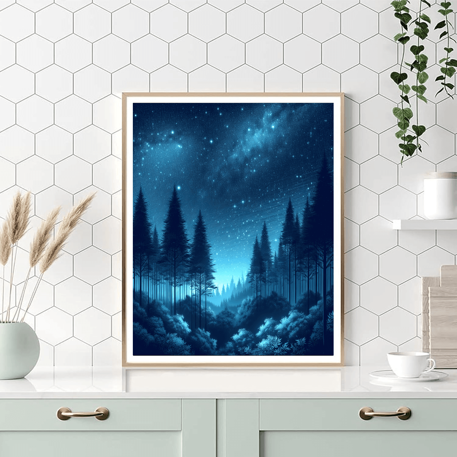 Starlit Forest Retreat Painting By Numbers Kit