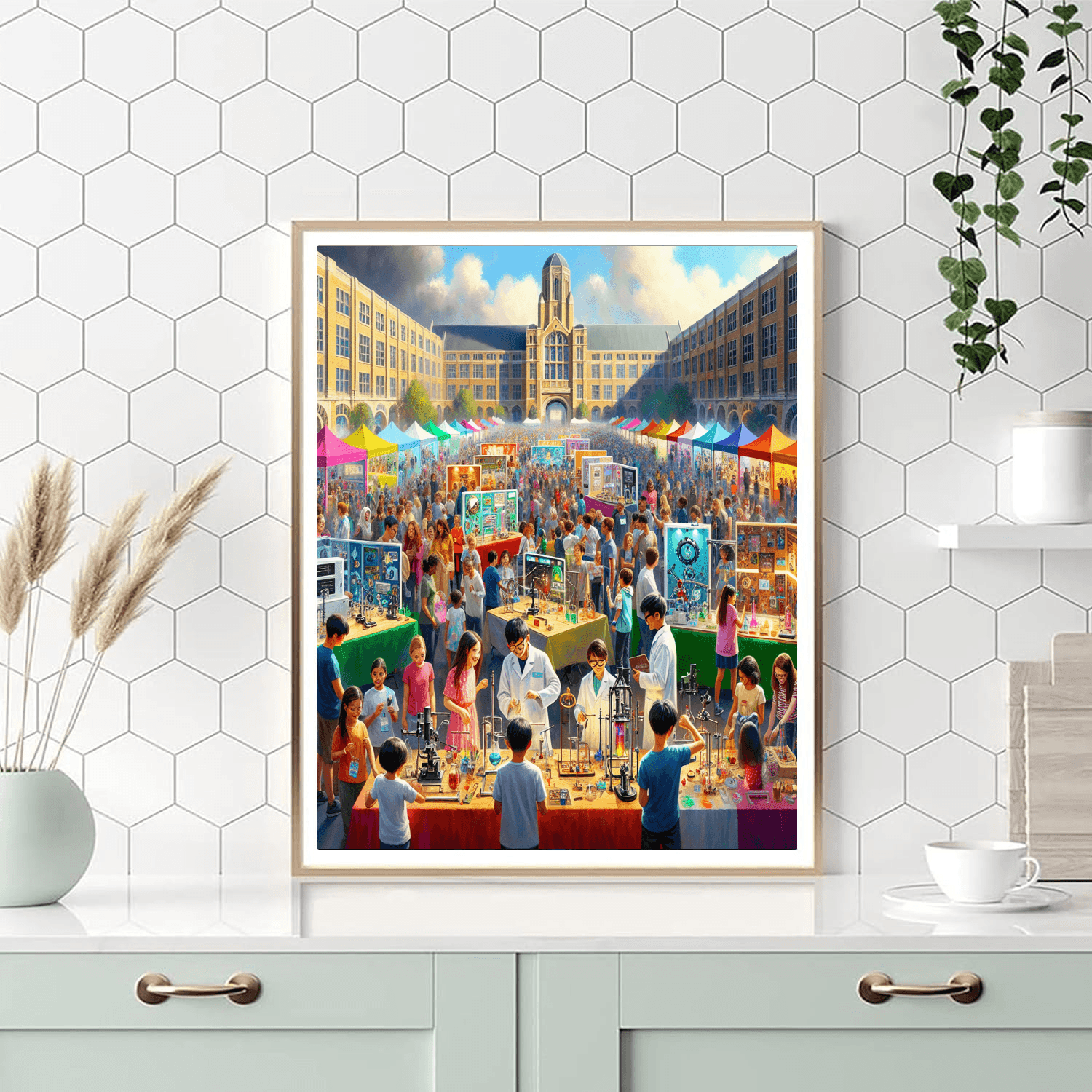 Harvey Mudd Festival DIY Paint By Numbers