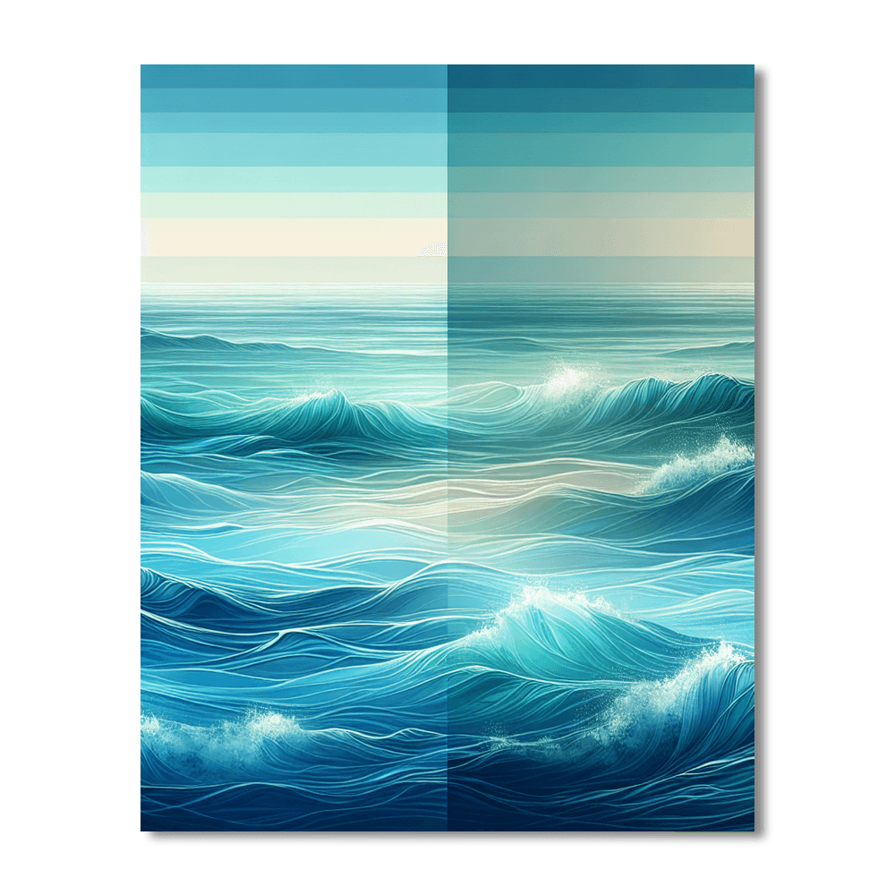 Meditative Ocean Waves Paint By Numbers Kits