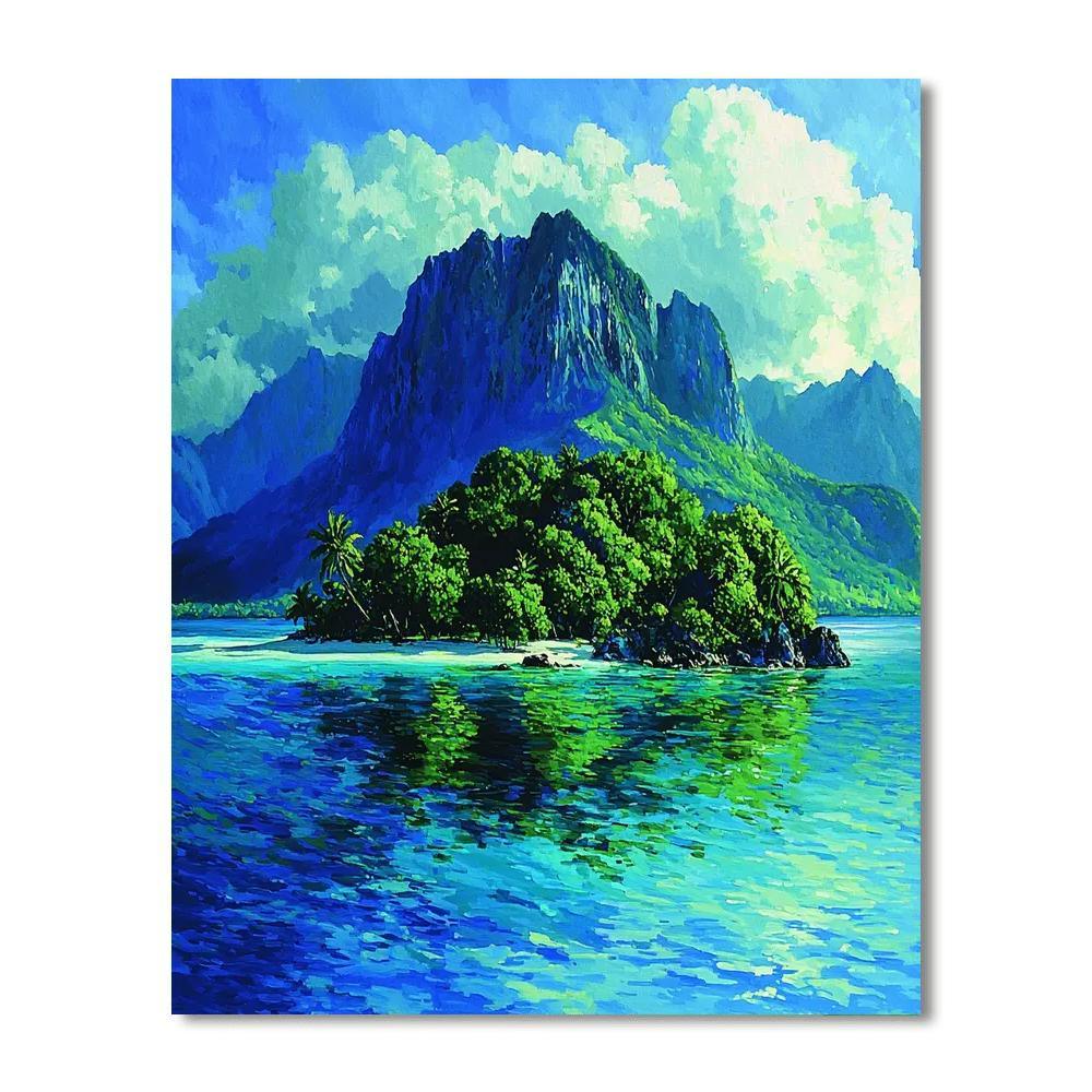 Paul Gauguin Inspired Mystic Island Dreamscape  Paint By Numbers Kits