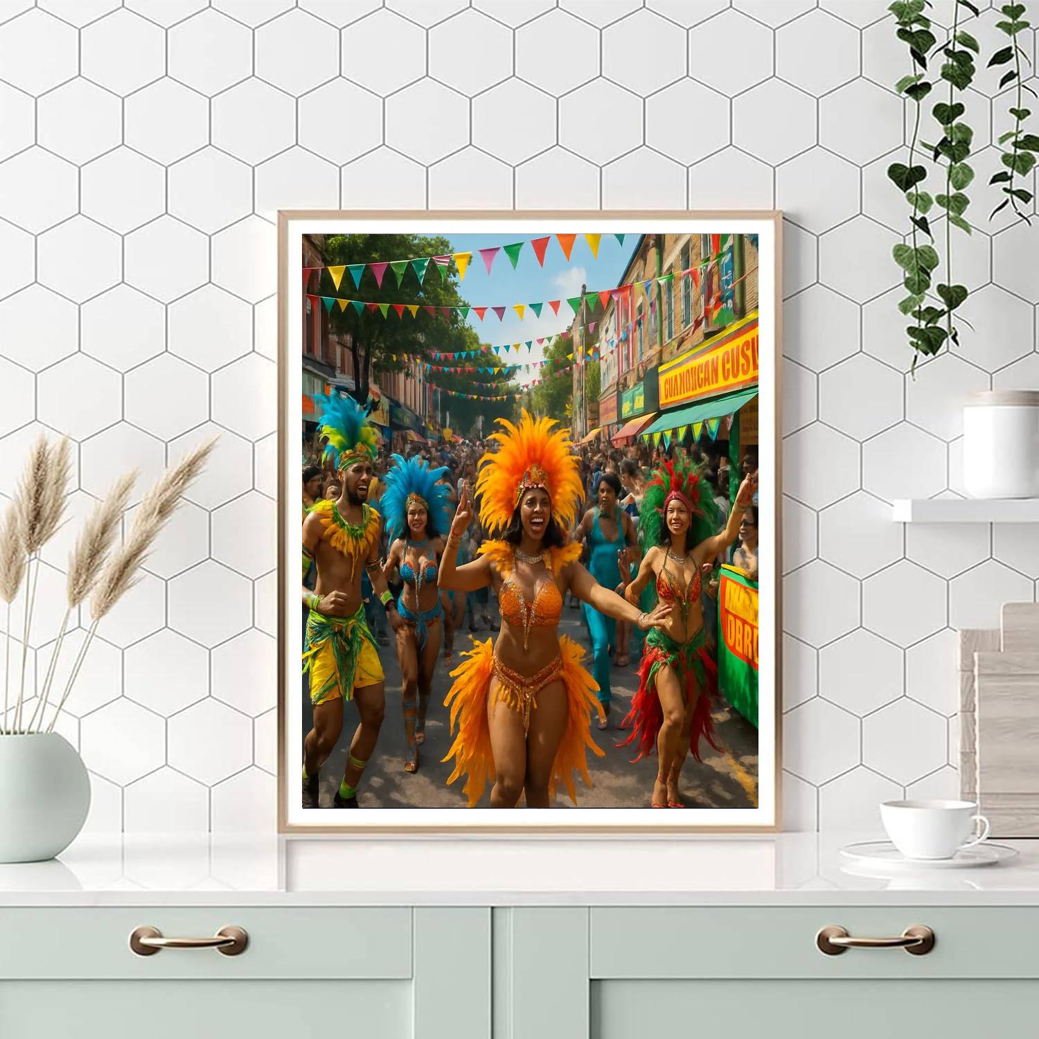 The Carnival Of Notting Hill Numbered Painting Kits