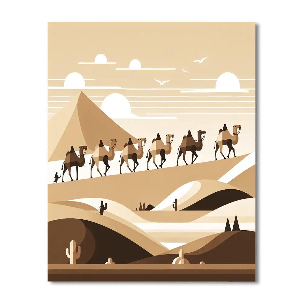 Curious Camels Paint By Numbers Kits