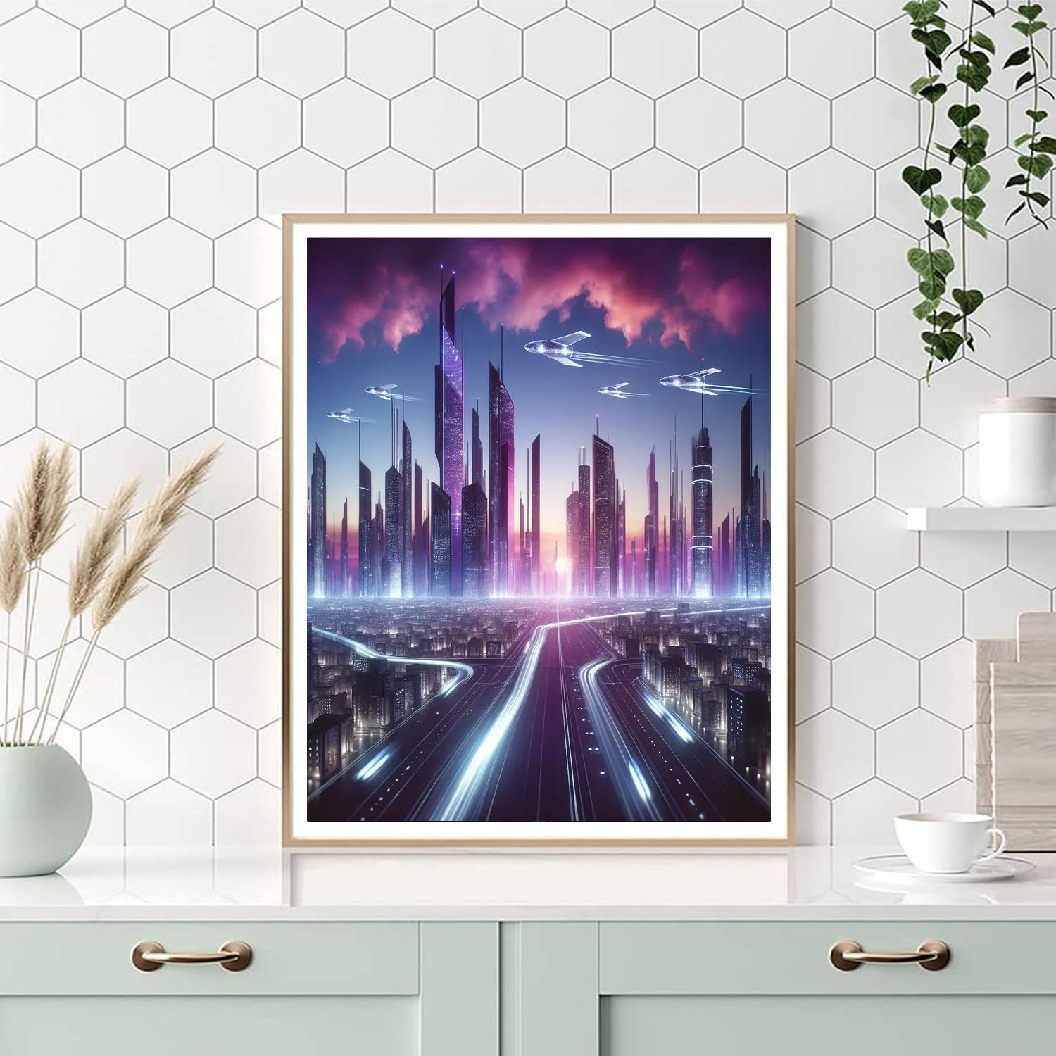 Space Age Futurism Paint By Numbers Kits