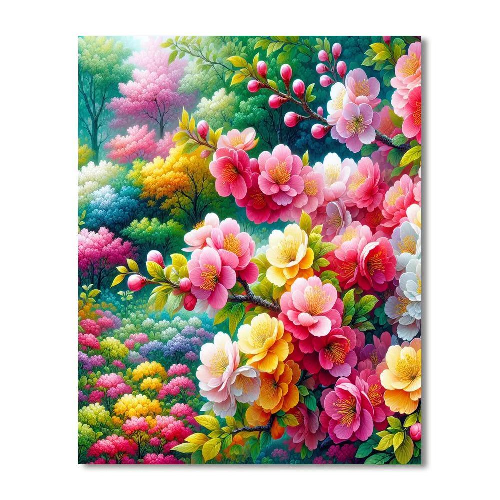 Spring Blossoms Awakening Paint By Number