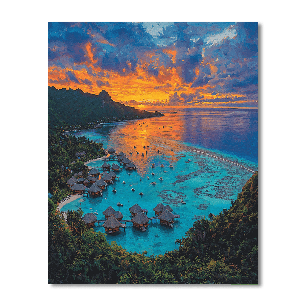 Bora Bora DIY Paint By Numbers