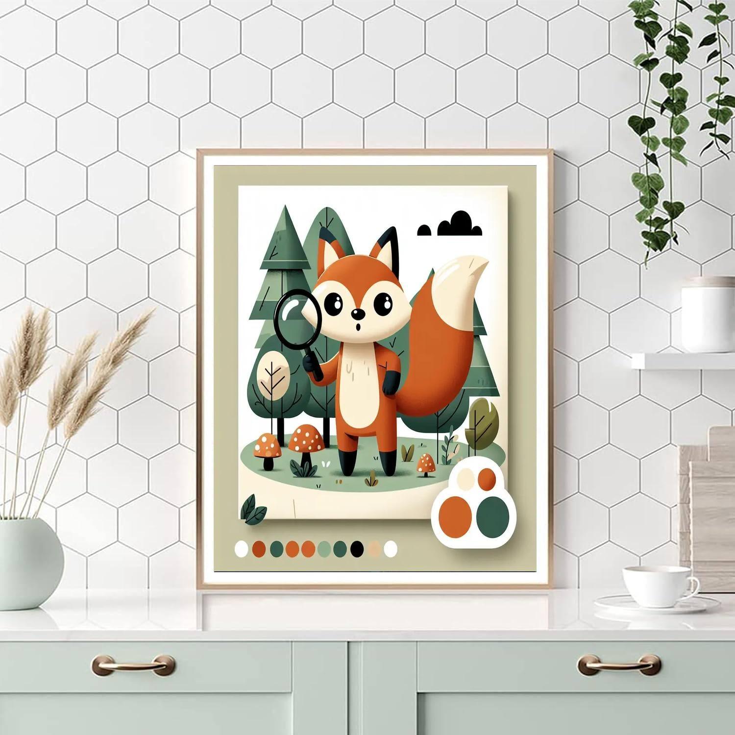 Nature Detective Fox Painting By Numbers Kit