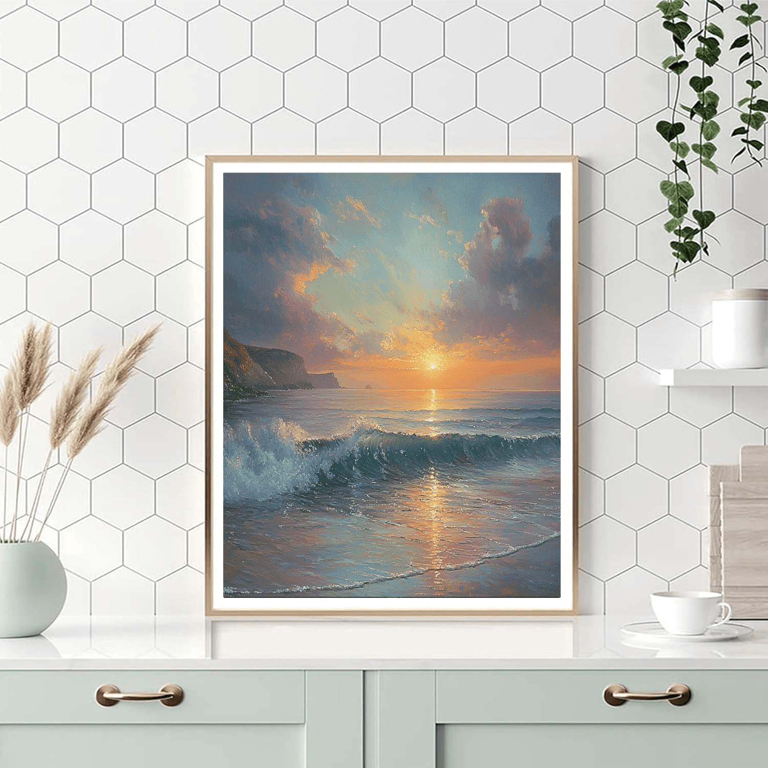 J.M.W. Turner Inspired Mystic Waters  Paint By Numbers Art