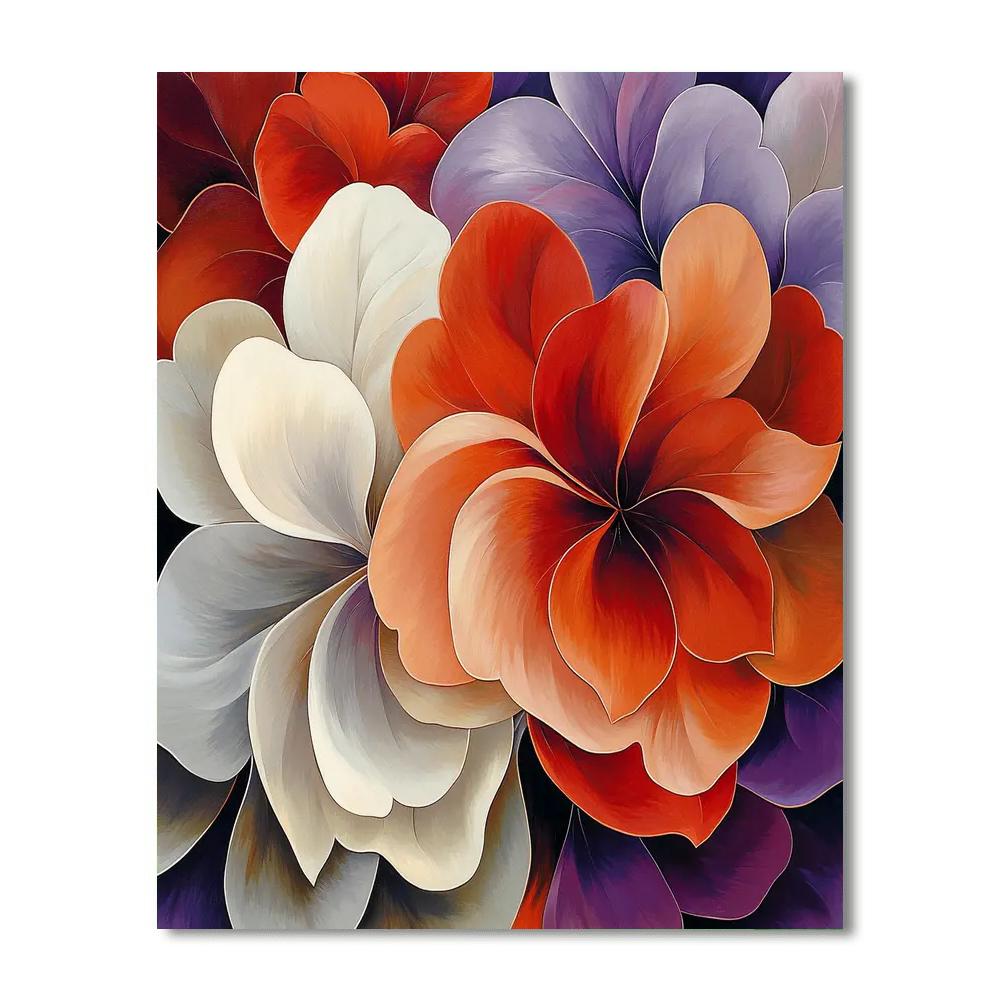 Georgia O'Keeffe Inspired Blossoming Whimsy  Paint By Numbers