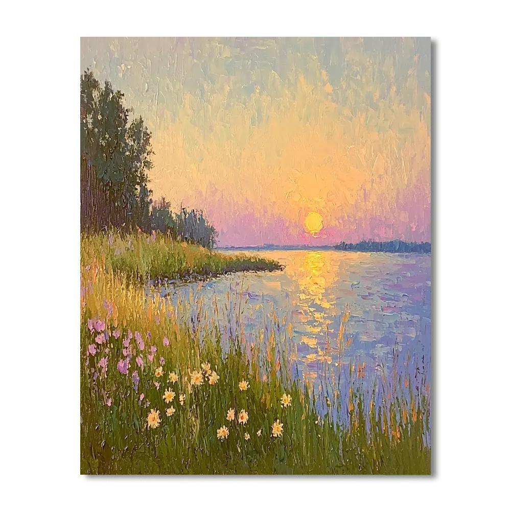Claude Monet Inspired Monet's Enchanted Twilight  Numbered Painting Kits