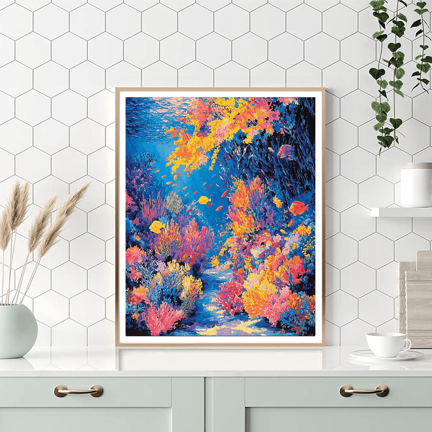 Paul Signac Inspired Harmonic Ocean  Painting By Numbers Kit
